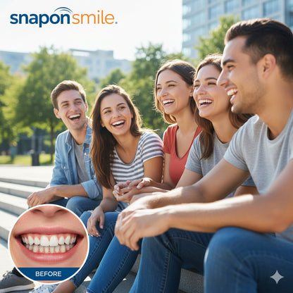 Instant Smile Reusable Snap On Veneers (Upper & Lower) Premium Quality