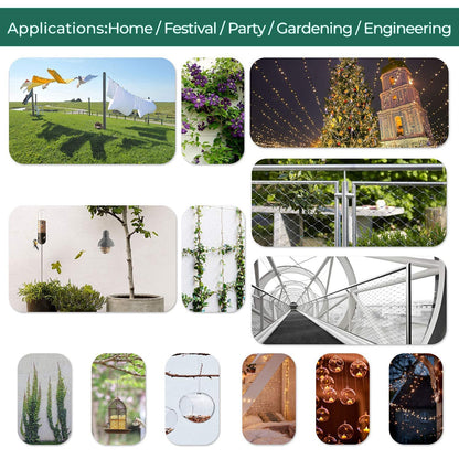 Heavy Duty Multi-Purpose Stainless Steel Clothes Line