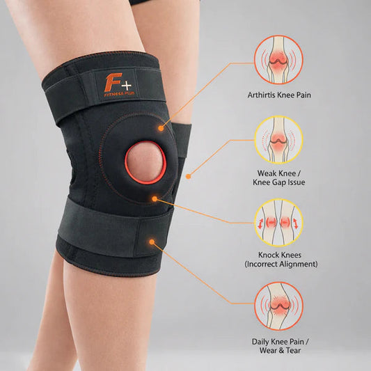 Knee Support Brace with Comfortable Compression Fit ( pair )