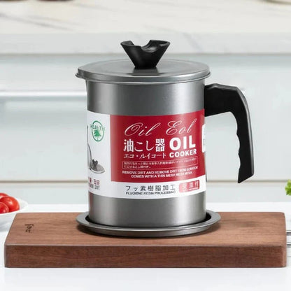 1.4 L / Stainless Steel Oil Filter & Strainer Pot