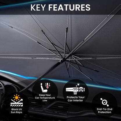 UNIVERSAL CAR WINDSHIELD SUN SHADE UMBRELLA